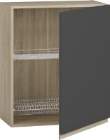 Bucatarie modulara Magnusplus Jetta Sus №9 Graphite/Oak Sonoma