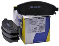 Комплект тормозных колодок ICER 181713