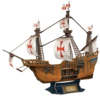 3D пазл-конструктор CubicFun Santa Maria (T4038h)