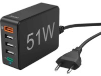 Зарядное устройство Hama 5 Ports Black (201630)