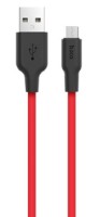 USB Кабель Hoco X21 Silicone Micro Black/Red
