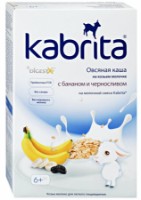 Овсяная каша на козьем молочке с бананом и черносливом Kabrita 180г