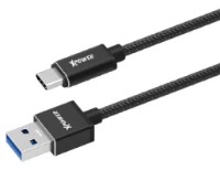 Cablu USB Xpower Type-C Nylon 1m Black