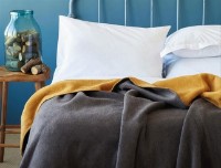 Pătura Issimo Simply Blanket Grey/Mustard 150x200