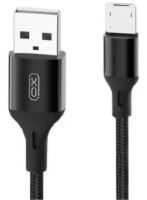 Cablu USB XO Micro-USB Braided NB143 2m Black