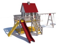 Complex de joacă Kidigo Домик Принцессы (11914)