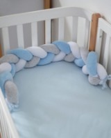 Бортик в кроватку Veres White/Blue/Grey (154.02.14)