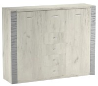 Comodă ML-Mobila Gamma 13 solid 1600 ML Craft Stejar Alb