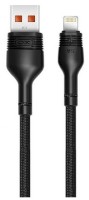 Cablu USB XO Lightning Braided NB55 Black
