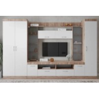 Living ML-Mobila МЛ-2 Primiera 15 fără desen 3100 Stejar Aur/Alb