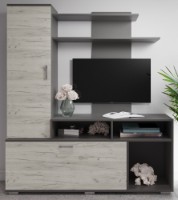 Living ML-Mobila МЛ-4 Polo 5/1500 Stejar Craft Alb/Antracit