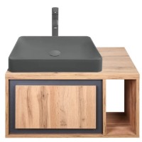 Dulap cu lavoar Montebella Set 52.01 800x500 Spirit LED 585x385 Lemur