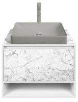 Dulap cu lavoar Montebella Set 53.01 800x500 Bianco LED 585x385 Koala