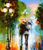 Картина по номерам PRC Ploaie în Oraș 40x50cm 03642