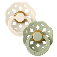 Пустышка BIBS Boheme 2 Pack 6+ months Ivory/Sage
