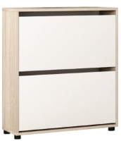 Rafturi pentru pantofi Mobildor-Lux Leo Slim 86x90x16 Sonoma/White (10008545)