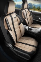 Набор чехлов на сидения Panda Uludai Bej cu Negru 2pcs