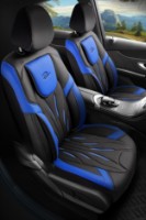 Набор чехлов на сидения Panda Pars Negru cu Albastru 2pcs