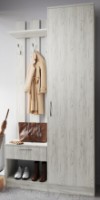 Прихожая ML-Mobila МЛ-8 (без зеркала правая) Дуб Крафт Белый