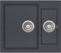 Chiuvetă de bucătărie Aquasanita Helika Tesa SQT150 Grafit