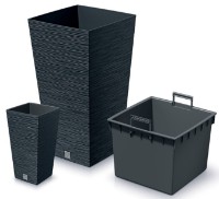 Цветочный горшок Prosperplast Furu Square DFSH300-S433