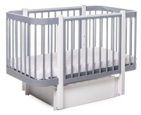 Pătuţ Eucalyptus Karol Plus Gray/White (DS-904)