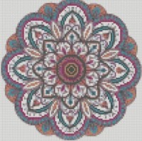 Pictura cu diamante după numere Strateg Мандала (CA-0065)