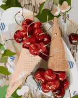 Картина по номерам Strateg Рожки с вишнями (VA-3668)