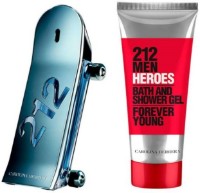 Парфюмерный набор для неё Carolina Herrera 212 Heroes EDT 90ml + Shower Gel 100ml