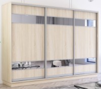 Dulap cu uşi glisante Mobildor-Lux Fox 340x60x220 Sonoma (fox6980)