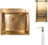 Кухонная мойка SanDonna HD5550 Gold