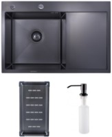 Кухонная мойка SanDonna HD7850 Black