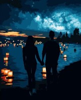 Tablou pe numere Strateg Влюблённые у воды (VA-3571)