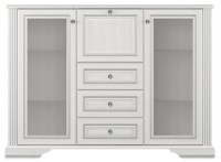 Витрина Gerbor Вайт 2W3S1B Серебристая сосна