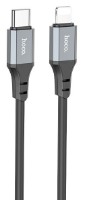 Cablu USB Hoco X86 Type-C to Lighting Black