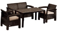 Set mobila de grădină Irak Plastik HT210 Chocolate
