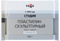 Пластилин Gamma Скульптурный Твердый Белый 500г (GM0500031)