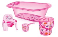 Set de baie Irak Plastik Pink CM700