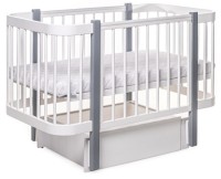 Кроватка Eucalyptus Karol Premium White/Grey (DS-9021)