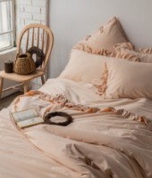 Lenjerie de pat Issimo Frill Double Peach