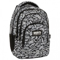 Rucsac școlar BackUP Black & White PLB5A10