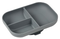 Тарелка силиконовая на присоске Beaba Mineral Grey (913548)