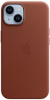 Husa de protecție Apple iPhone 14 Plus Leather Case with MagSafe Umber