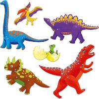 Набор для раскрашивания и сборки Djeco Dinos DJ09680
