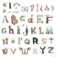 Set de litere decorative Djeco Pirates Alphabet 112pcs DD04530