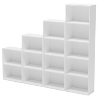 Etajeră Smartex Box Set 600 Alb