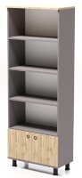 Стеллаж Smartex Maxi Графит/Дуб Тёмный