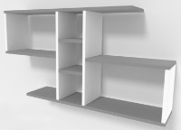 Raft de perete Smartex RD10 Alb/Grafit