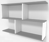 Raft de perete Smartex RD2 Alb/Grafit