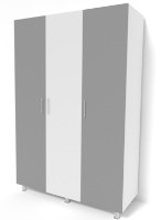 Шкаф Smartex N3 140x52x208cm Белый/Графит